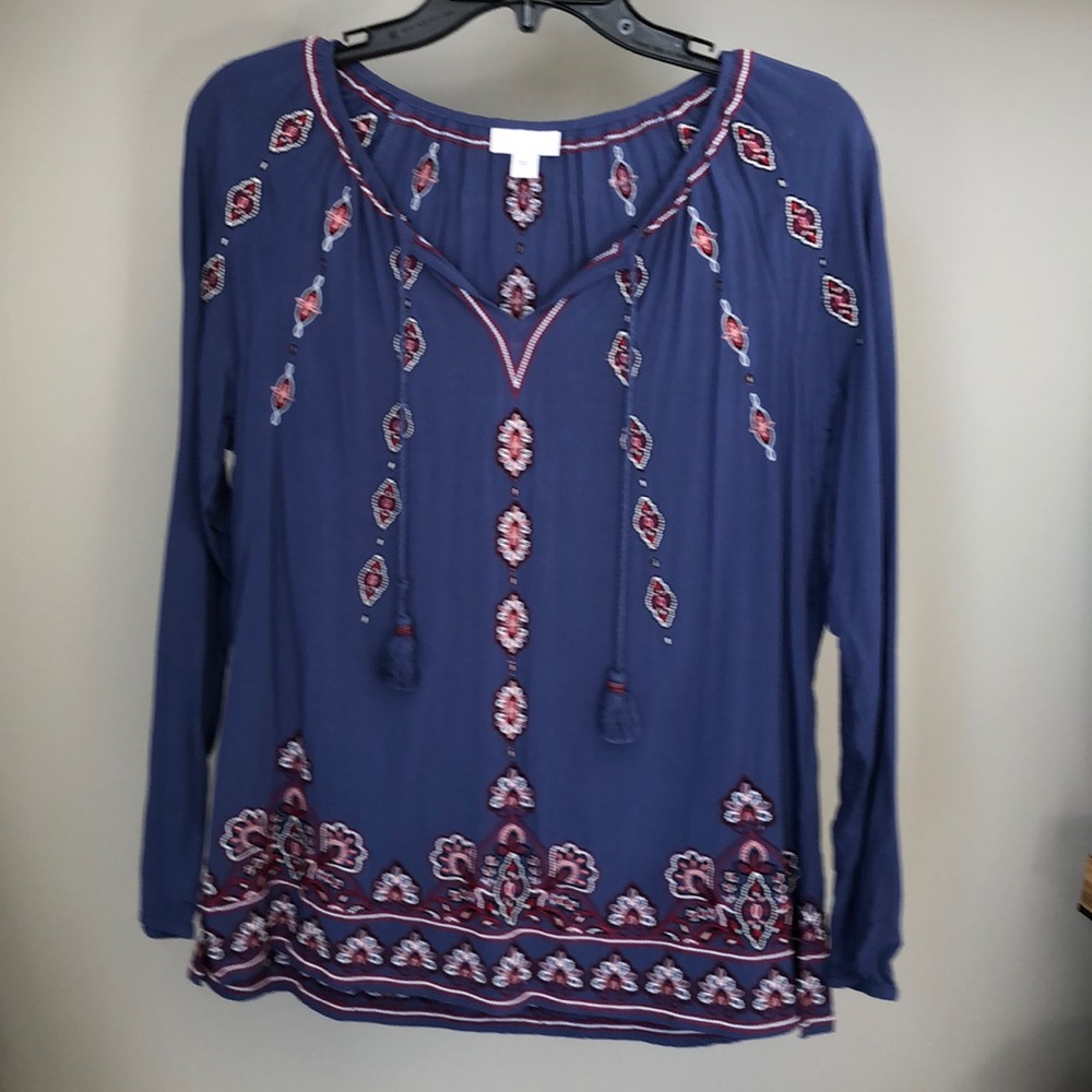 J.jill embroidered top